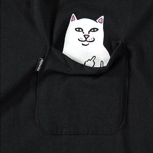 RIPNDIP Lord Nermal Black pocket tee
